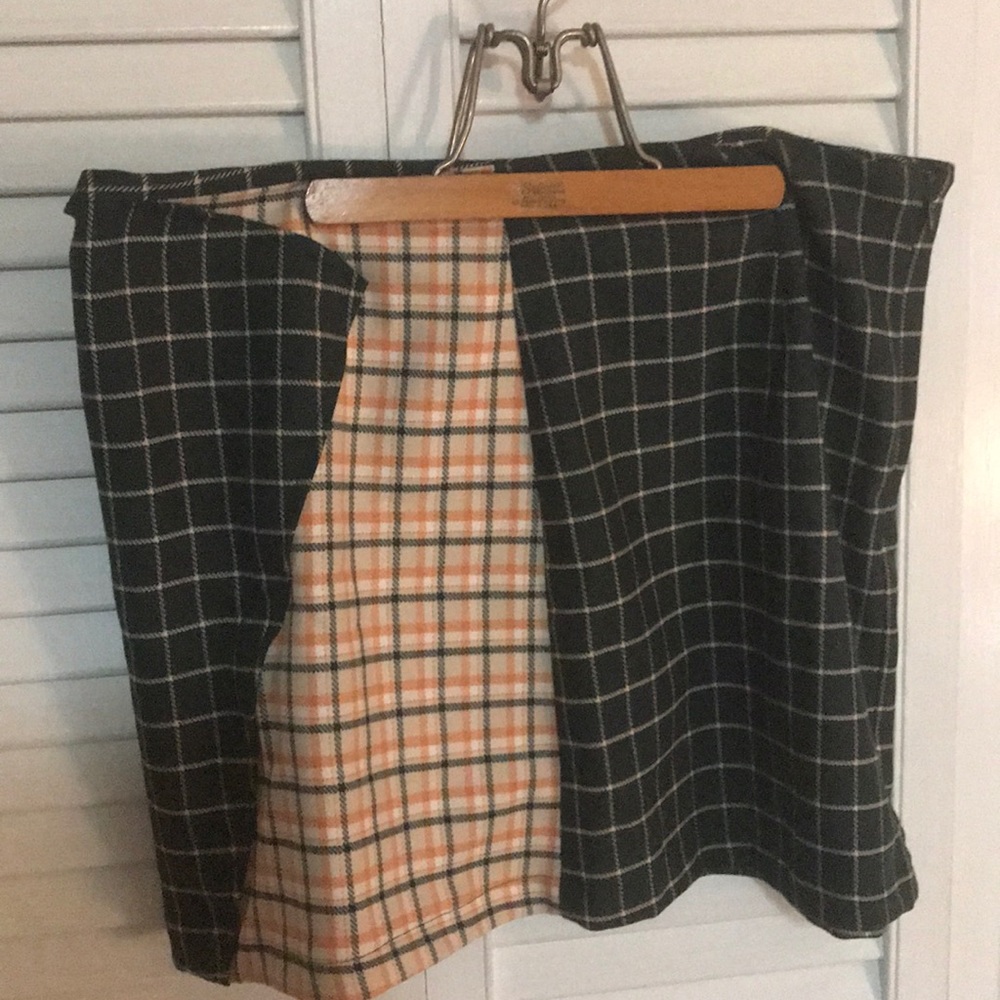 UO Mixed Plaid Mini Skirt
